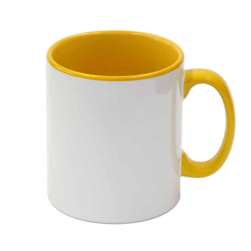 10oz wycombe mug yellow Dye sublimation